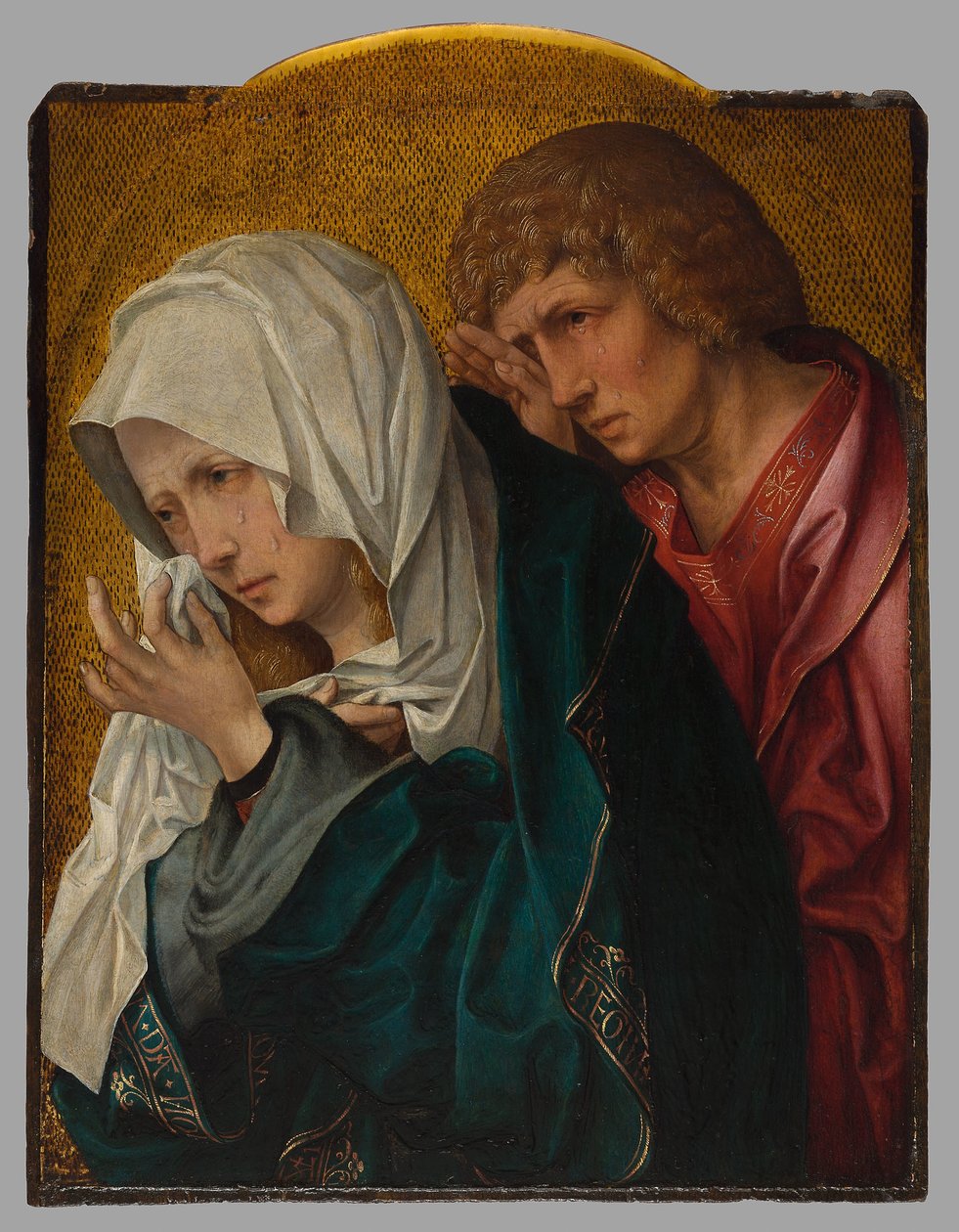 Dziewica i święty Jan Ewangelista, ok. 1520 (olej na płycie) autorstwa Jacob Cornelisz van Oostsanen