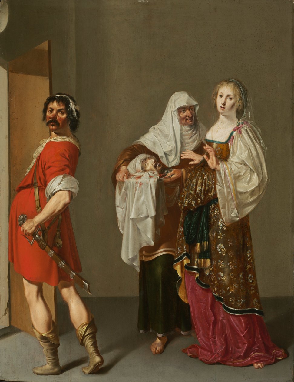 Salome z głową św. Jana Chrzciciela, połowa XVI wieku. autorstwa Jacob Duck
