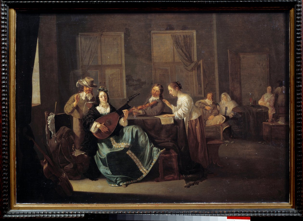 Koncert. Obraz Jacob Duck (1600-1660) Ec. Bujda. autorstwa Jacob Duck