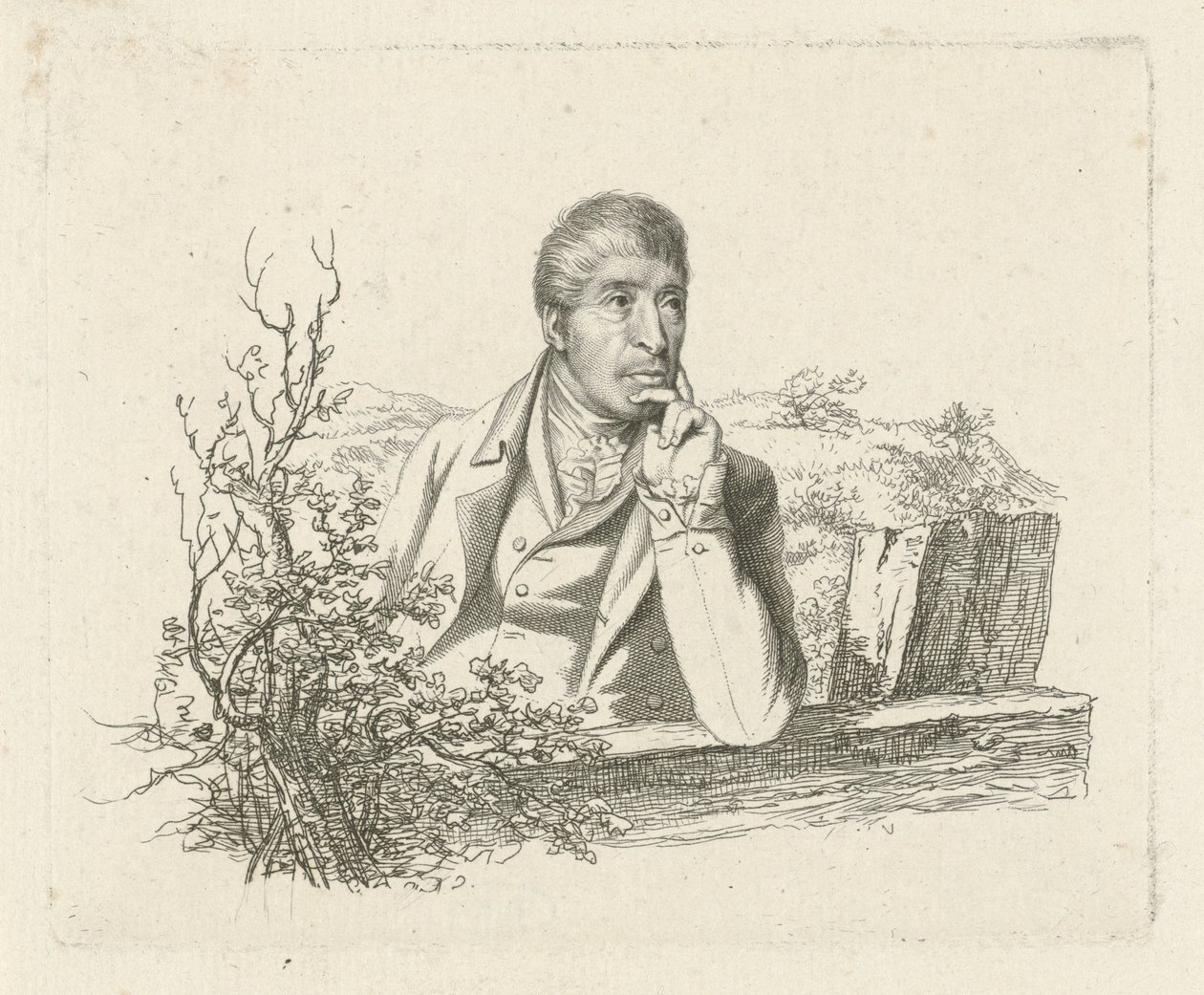 Portret Pietera Pieterszna. fryzjerzy autorstwa Jacob Ernst Marcus