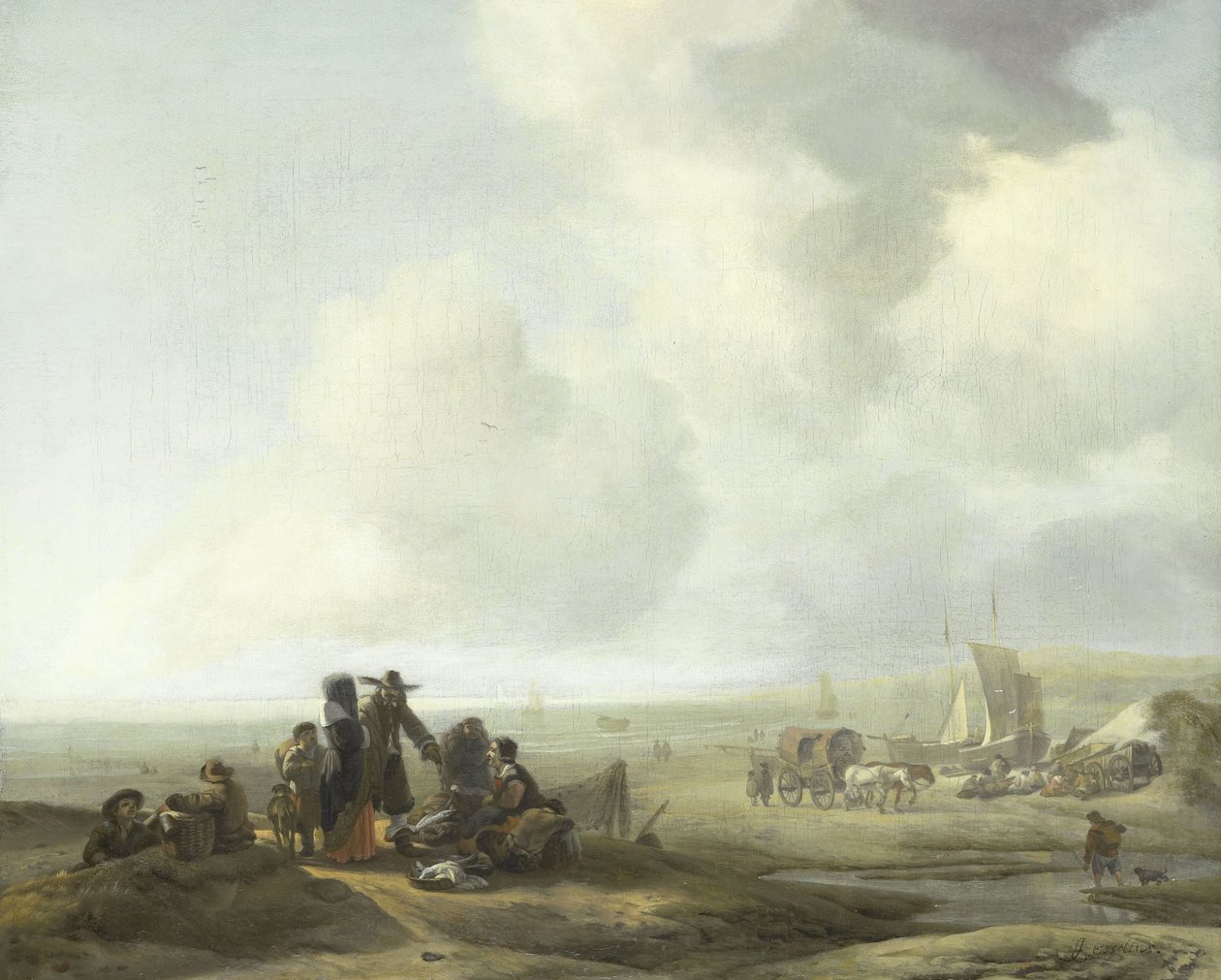 Widok na plażę autorstwa Jacob Esselens