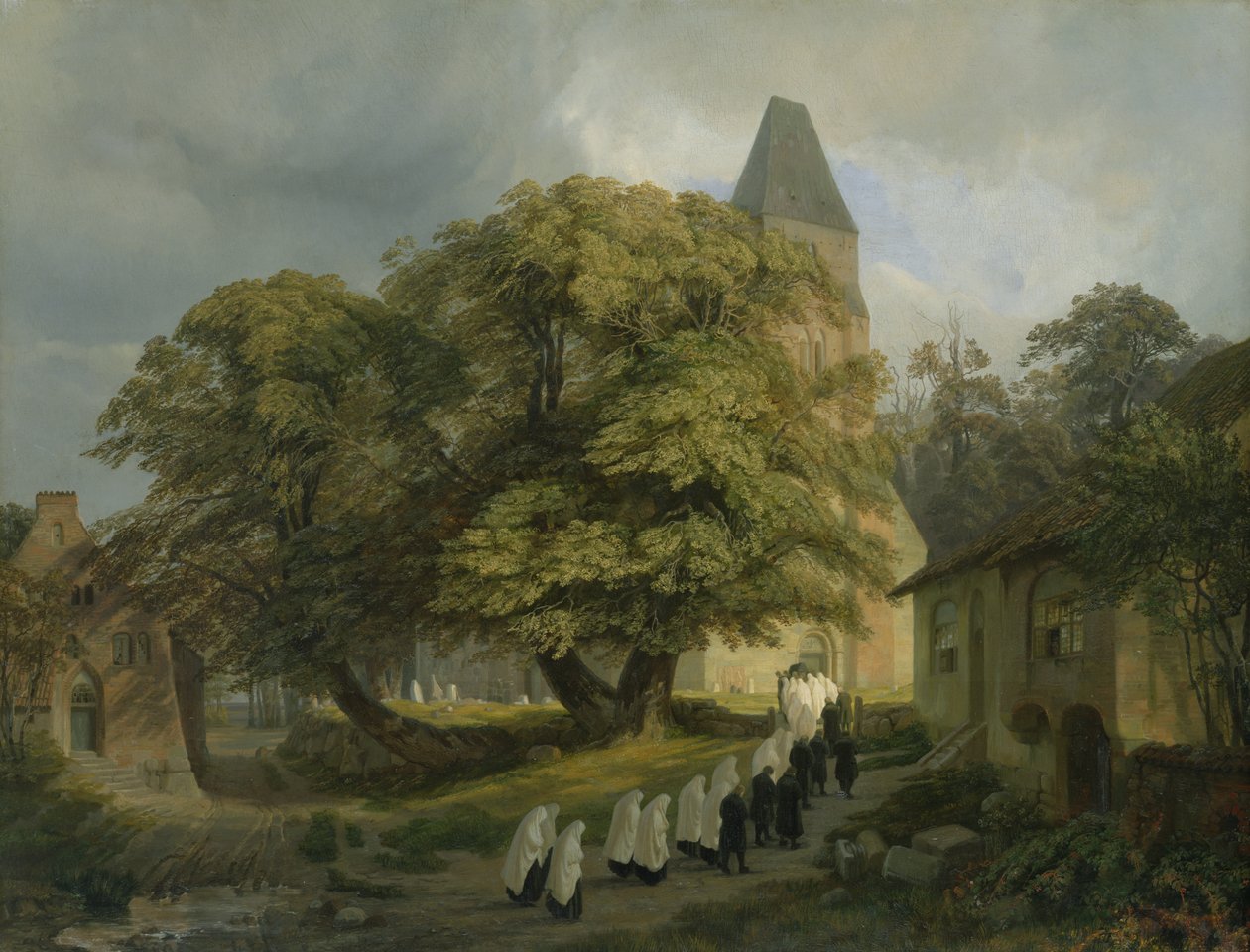 Cmentarz Elstorf koło Hamburga, 1837 autorstwa Jacob Gensler