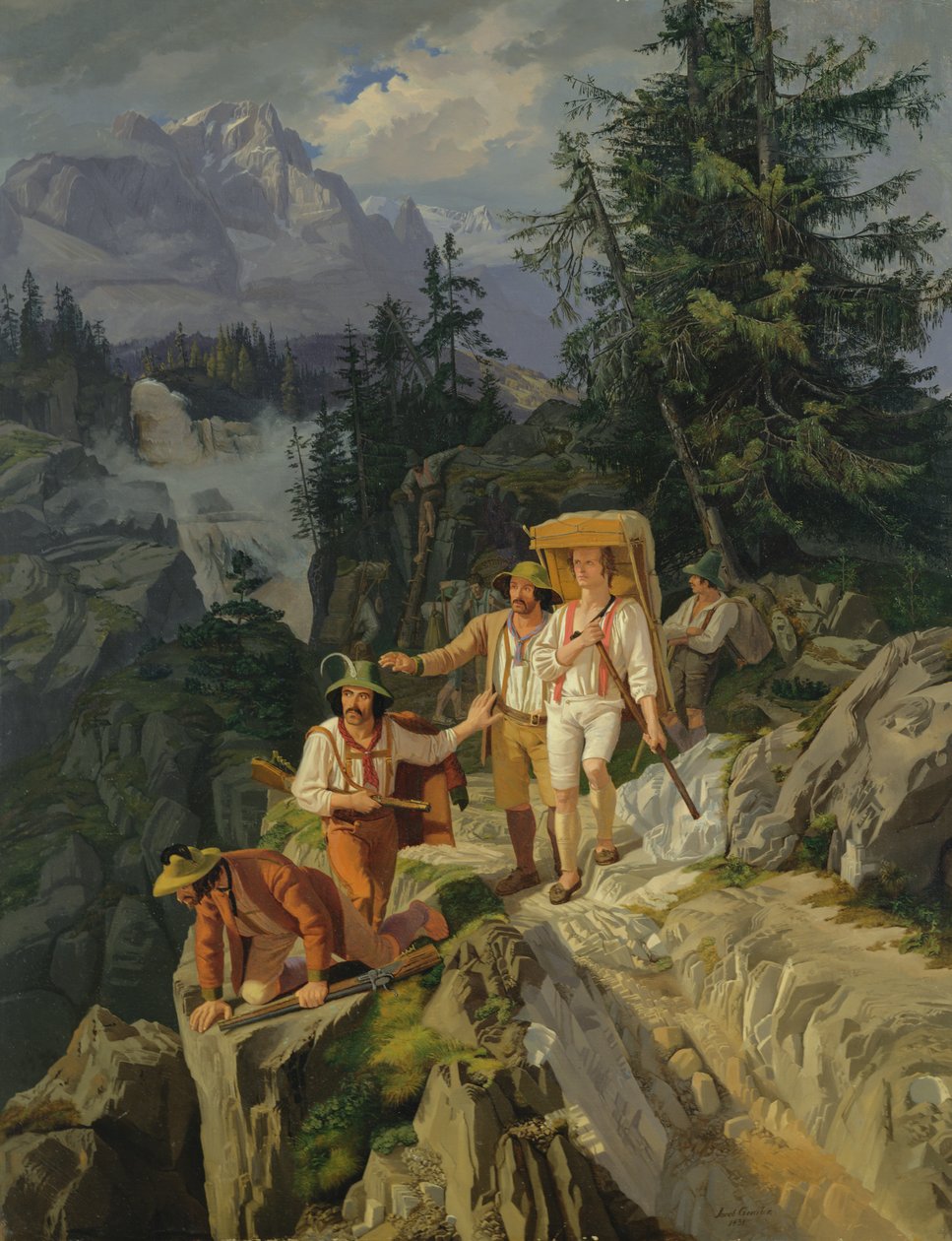 Przemytnicy tyrolscy, 1831 autorstwa Jacob Gensler