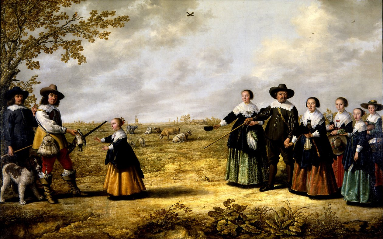 Portret rodziny w pejzażu autorstwa Jacob Gerritsz Cuyp