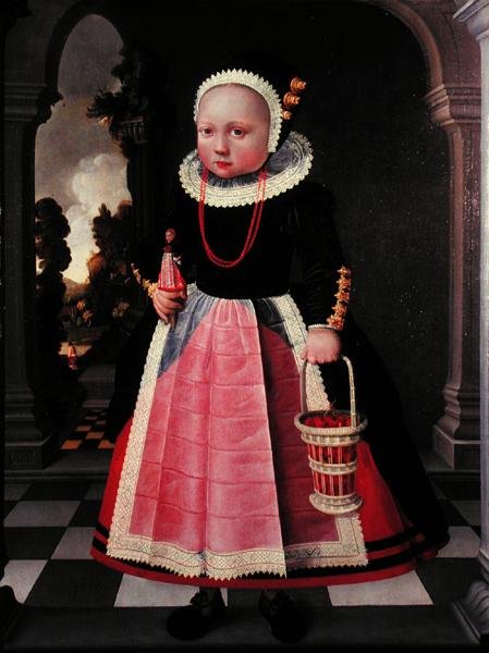 Portret dziewczynki trzymającej lalkę i koszyk autorstwa Jacob Gerritsz Cuyp