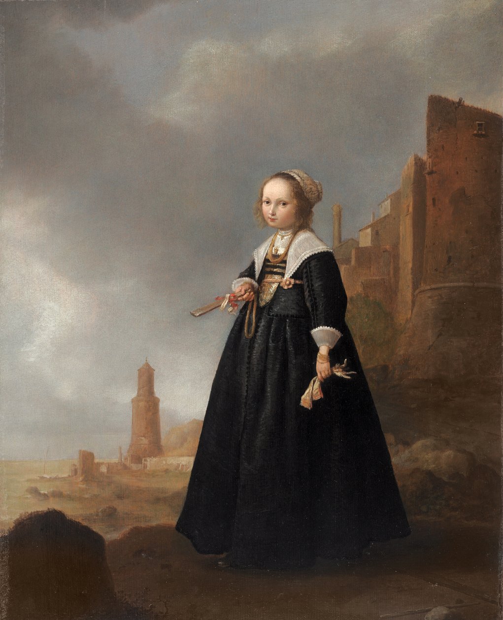 Poranny spacer (olej na panelu) autorstwa Jacob Gerritsz Cuyp