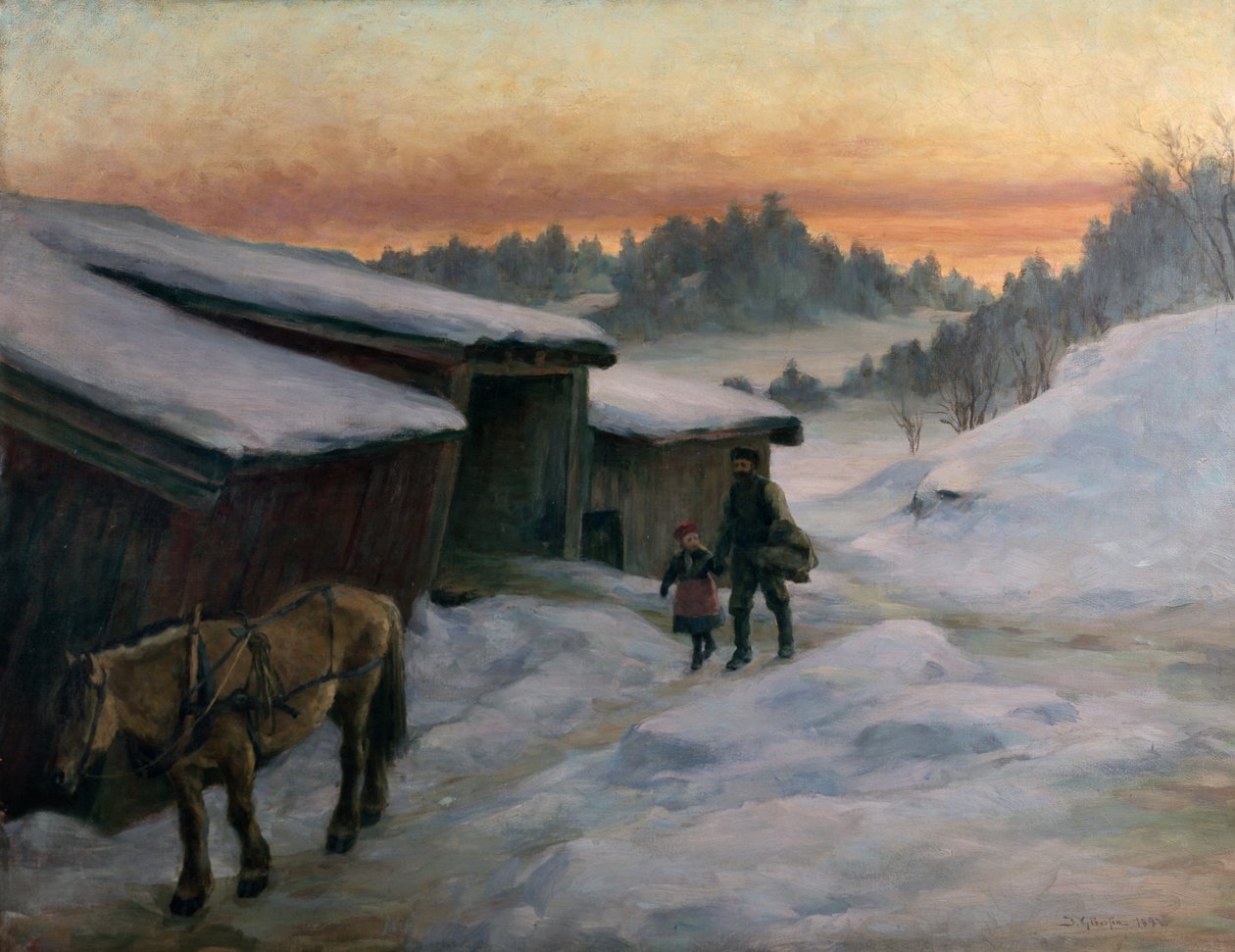 Z farmy w pobliżu Lysaker autorstwa Jacob Gloersen