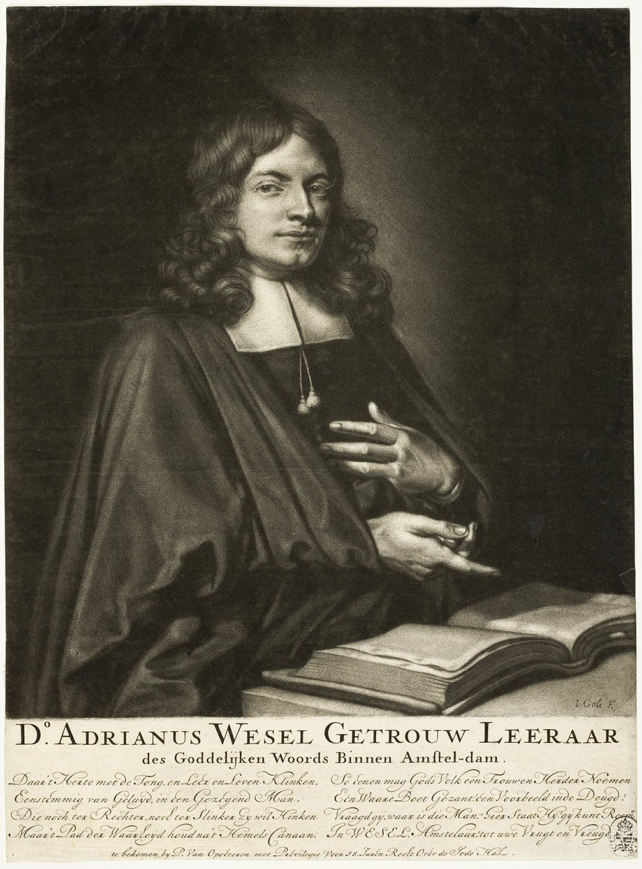 Adrian Wesel, duchowny w Amsterdamie autorstwa Jacob Gole