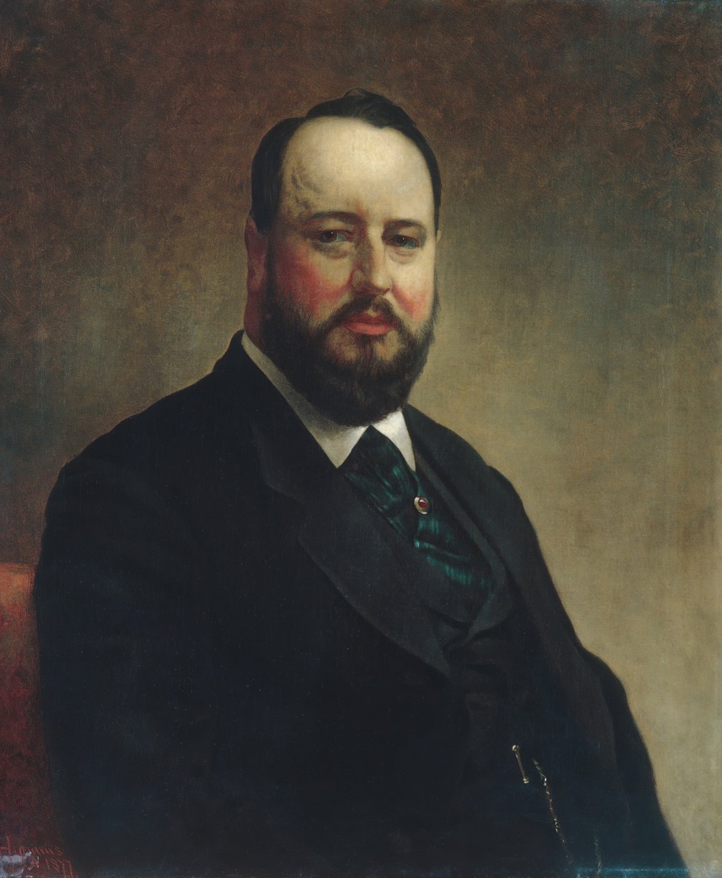 Joseph W. Drexel, 1877. autorstwa Jacob Hart Lazarus