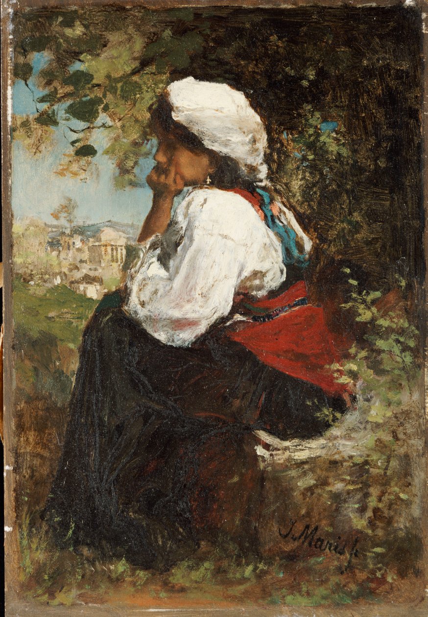rzymska dziewczyna autorstwa Jacob Henricus or Hendricus Maris