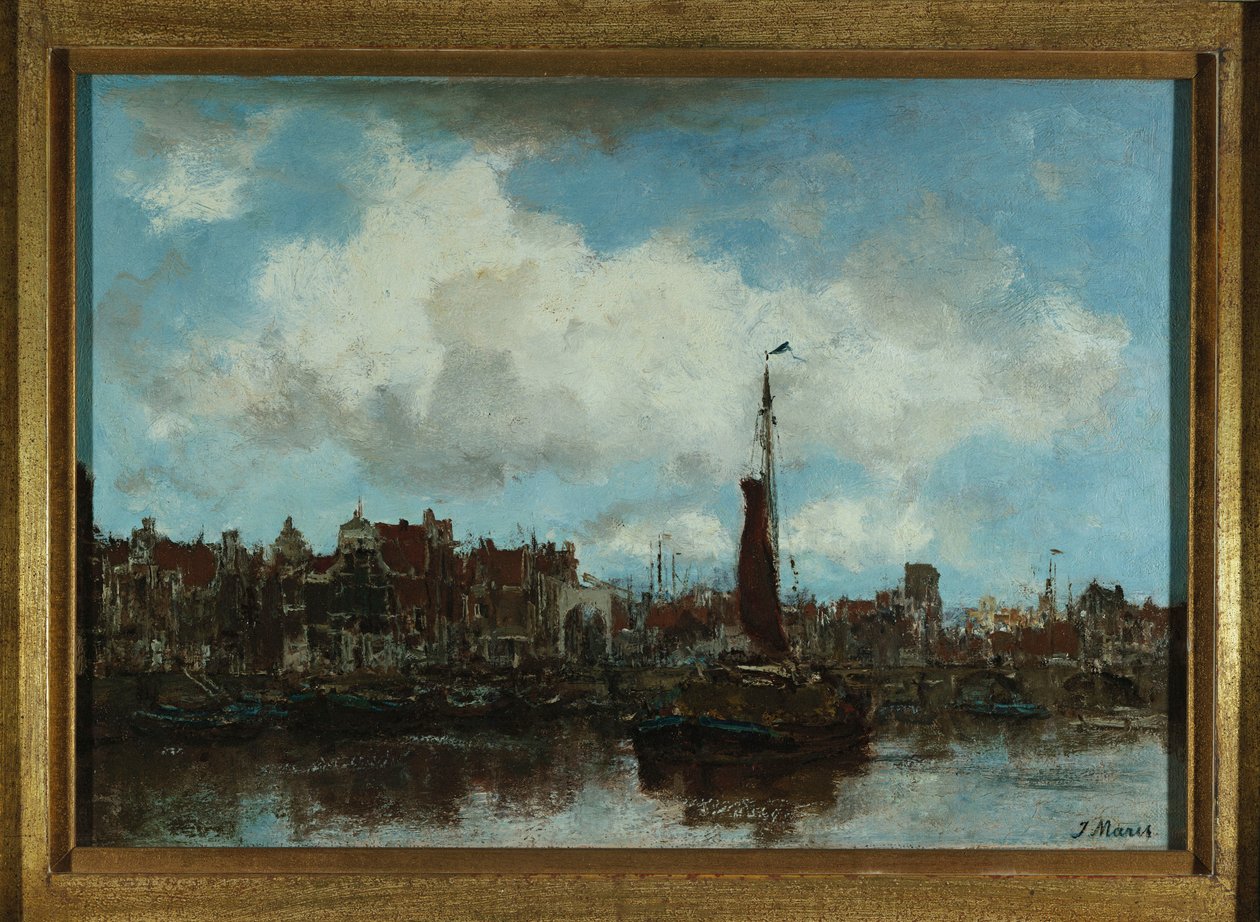 Widok na Amsterdam autorstwa Jacob Henricus or Hendricus Maris