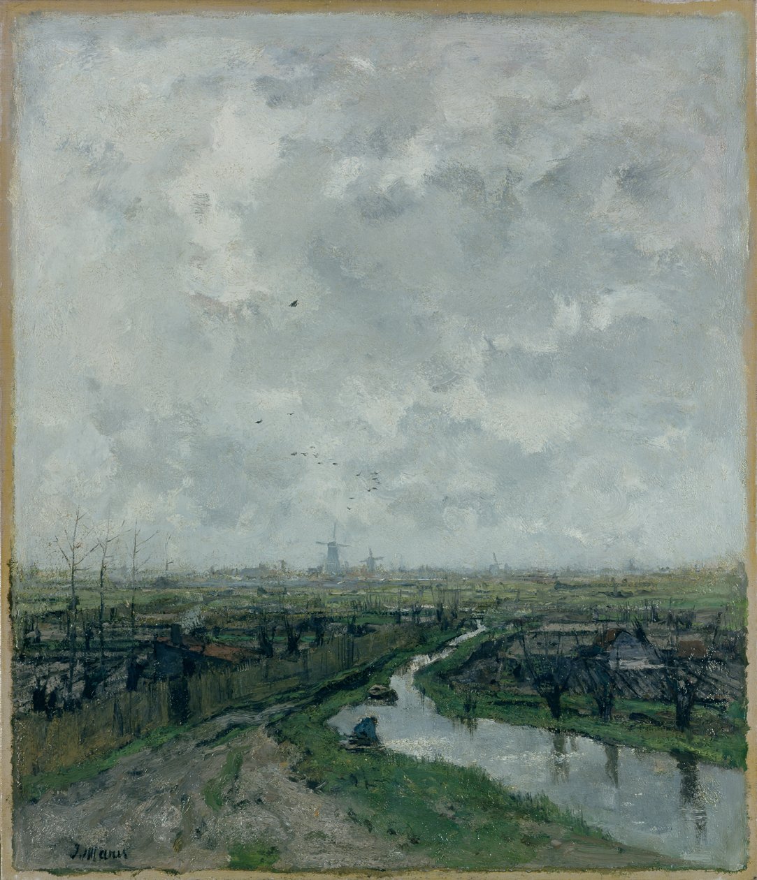Ogród sałatkowy w pobliżu Hagi, ok. 1878 r. autorstwa Jacob Henricus or Hendricus Maris