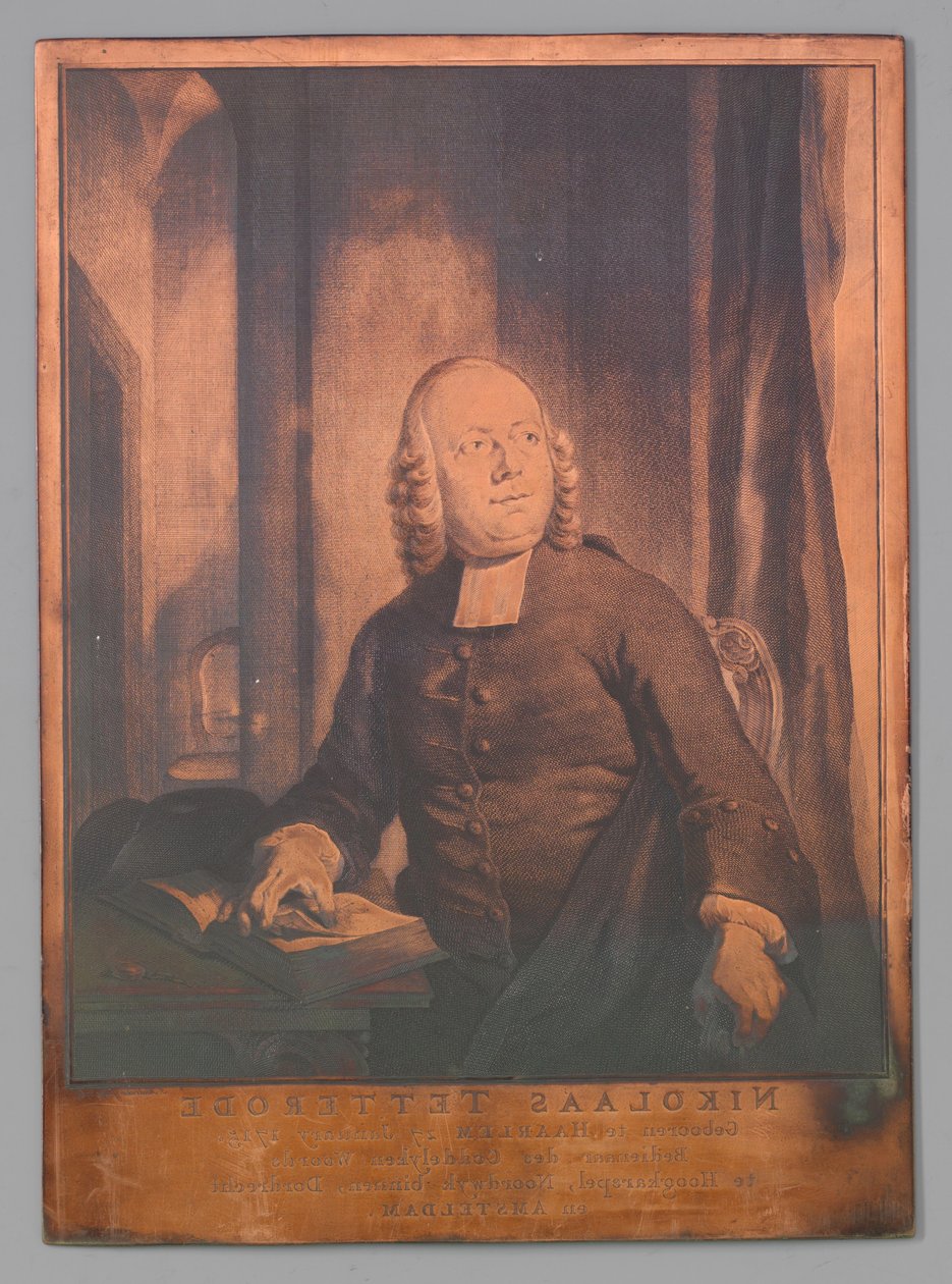 Portret Mikołaja z Tetterode autorstwa Jacob Houbraken (signed by artist)