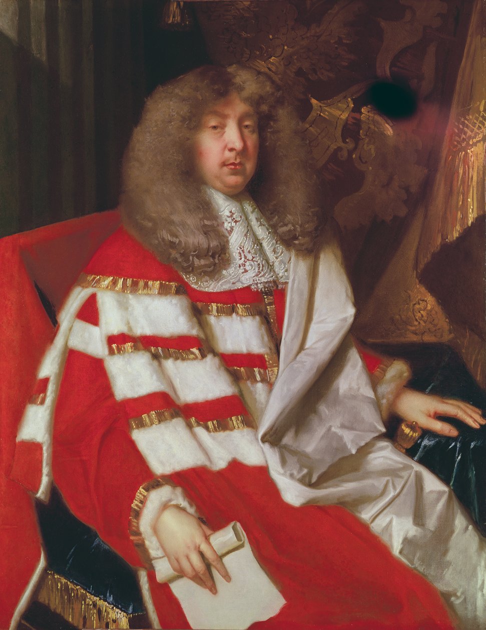Portret Johna Maitlanda (1616-82) księcia Lauderdale, autorstwa Jacob Huysmans