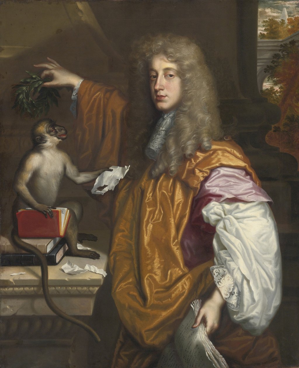Portret Johna Wilmota, 2. hrabiego Rochester 1647-1680 autorstwa Jacob Huysmans