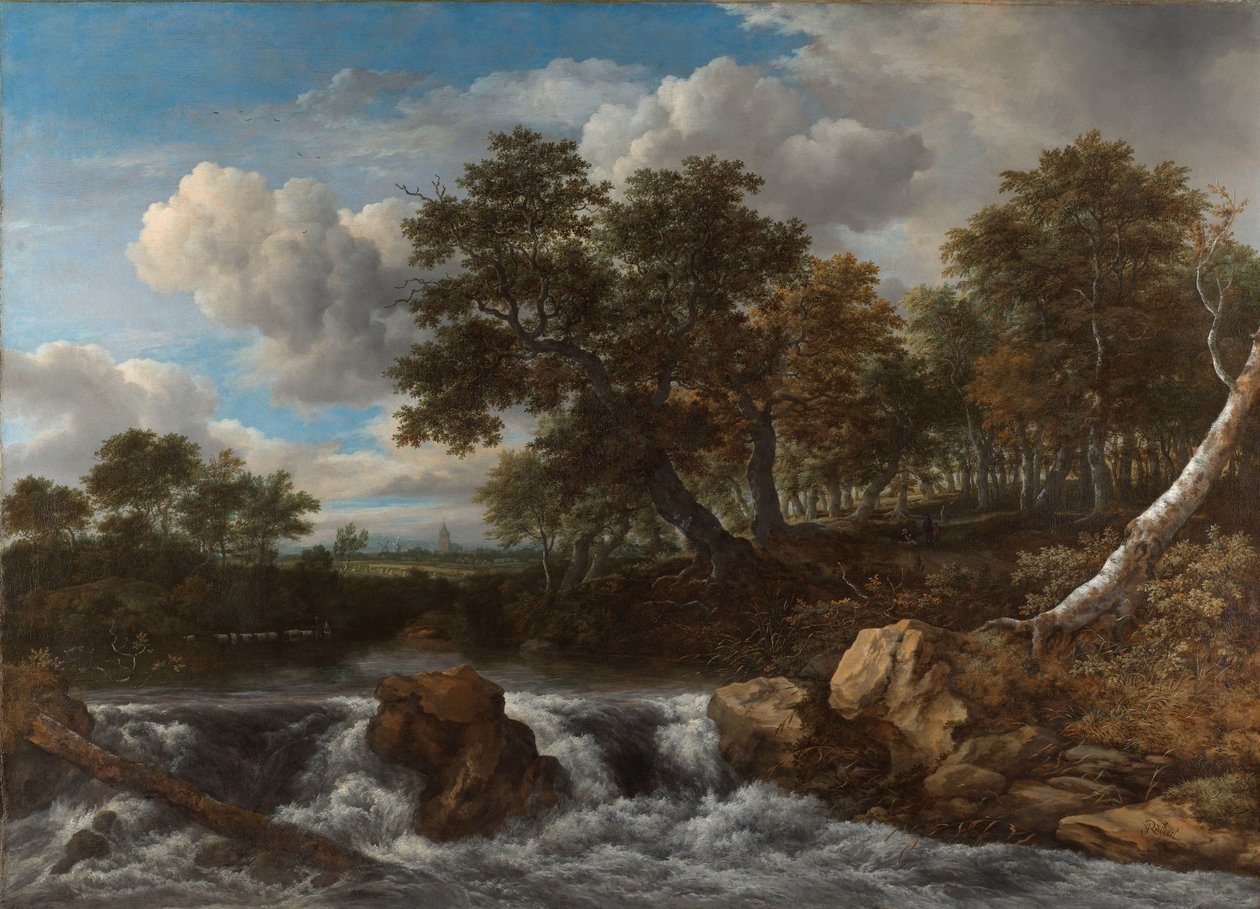Krajobraz z wodospadem Krajobraz z wodospadem autorstwa Jacob van Ruisdael