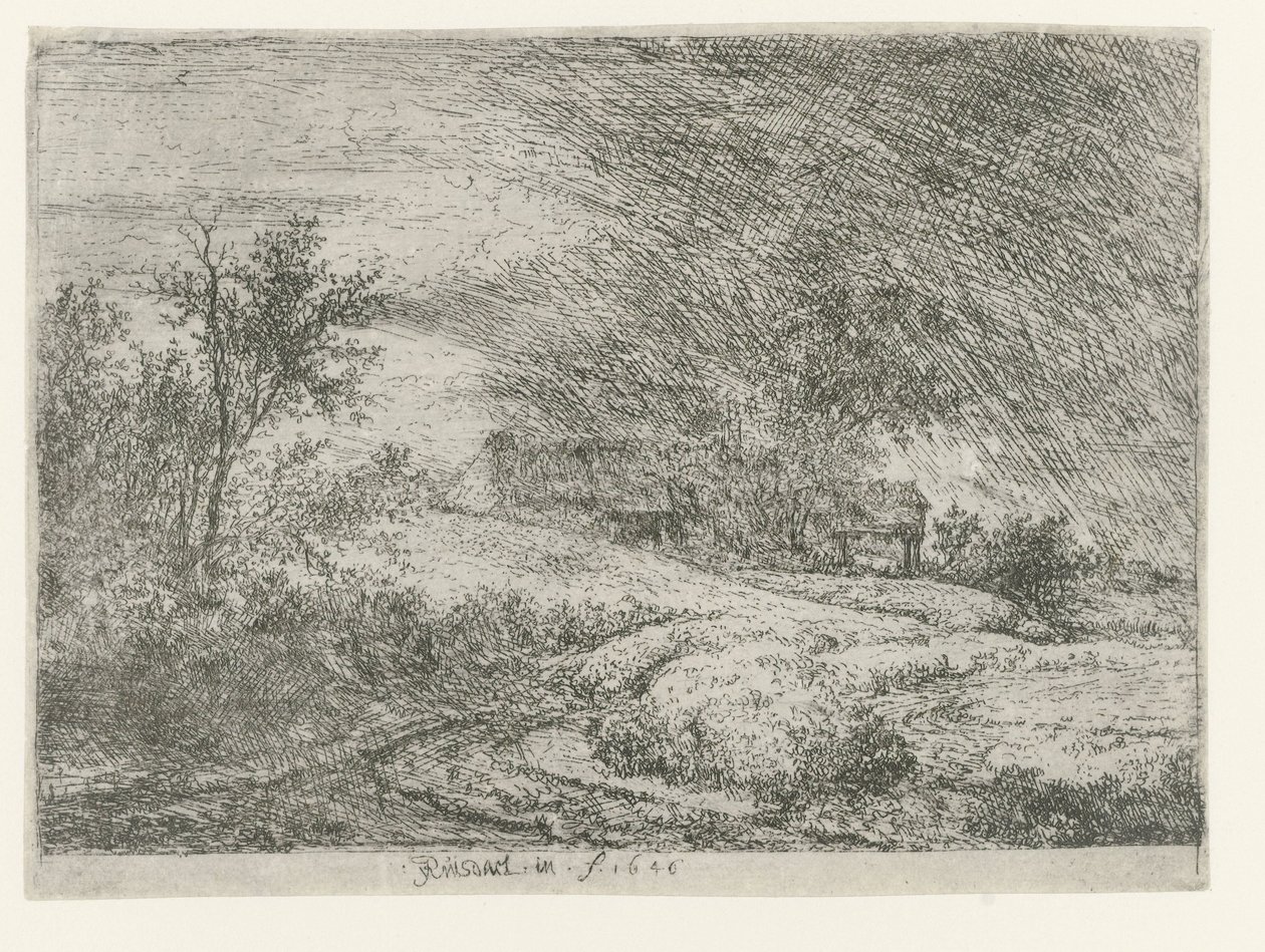 Krajobraz z farmą autorstwa Jacob van Ruisdael