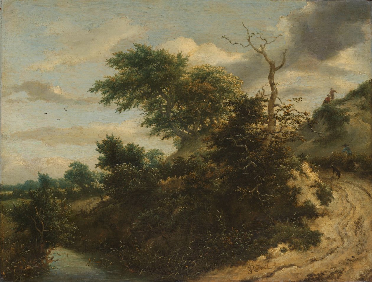 Piaszczysta ścieżka na wydmach Ścieżka piaskowa na wydmach autorstwa Jacob van Ruisdael