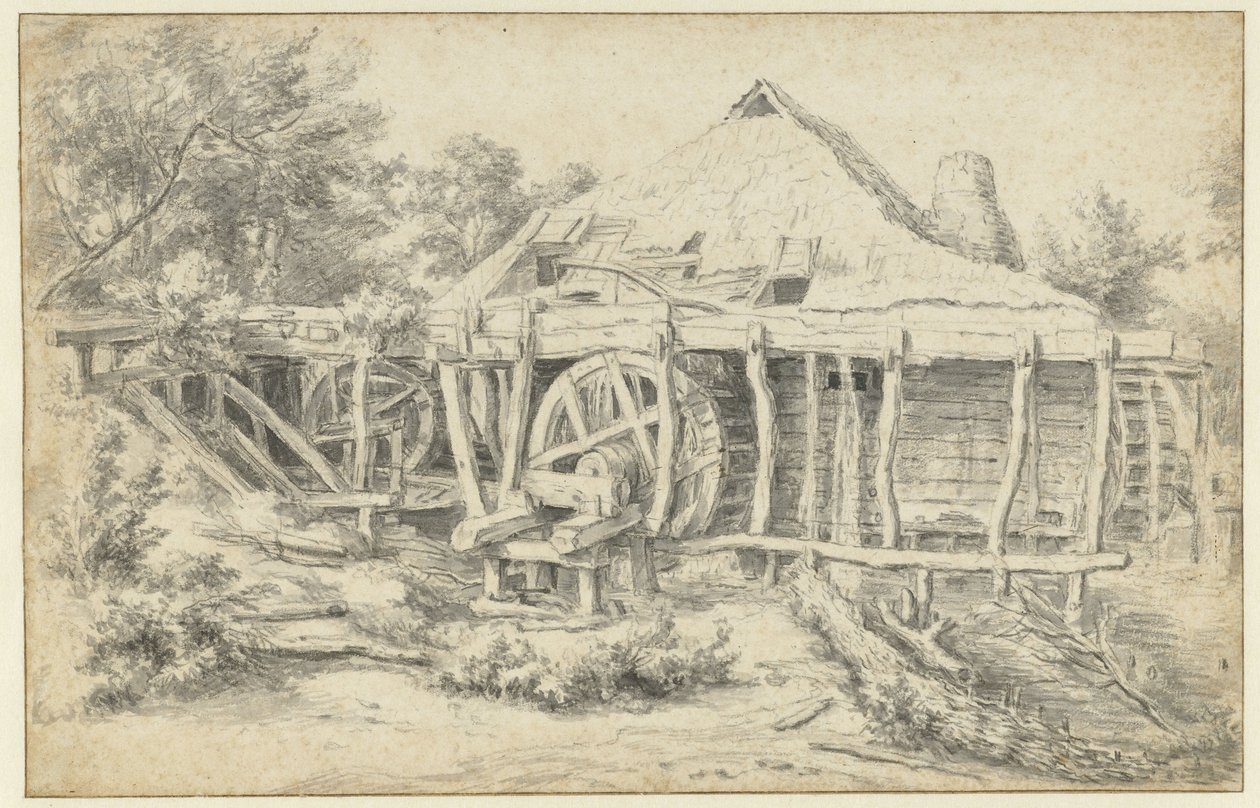 Widok na młyn wodny autorstwa Jacob van Ruisdael