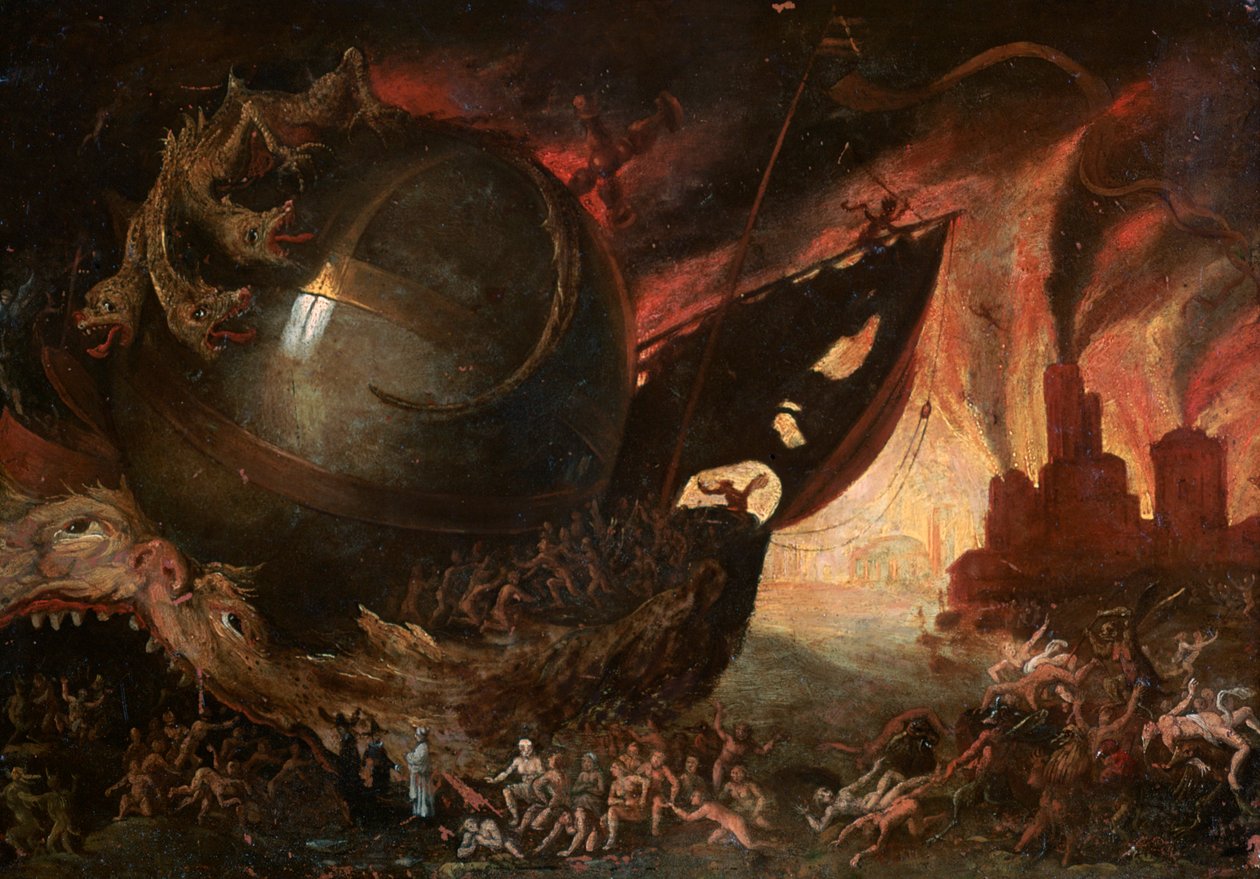 Przeprawa przez Styks, ok. 1591-1638 autorstwa Jacob Isaacz van Swanenburg