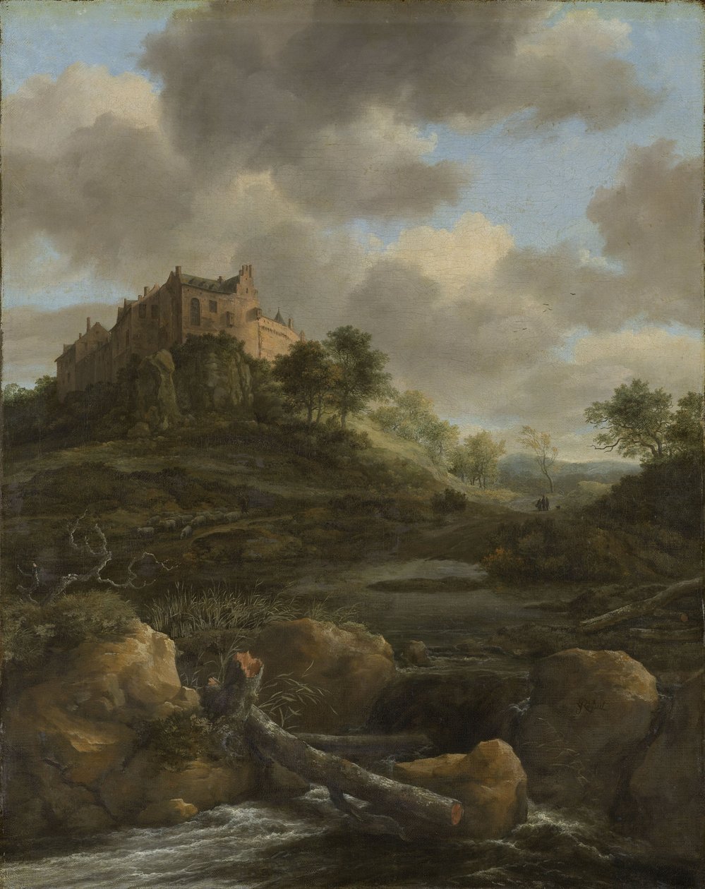 Zamek Bentheim, 1650-82 autorstwa Jacob van Ruisdael
