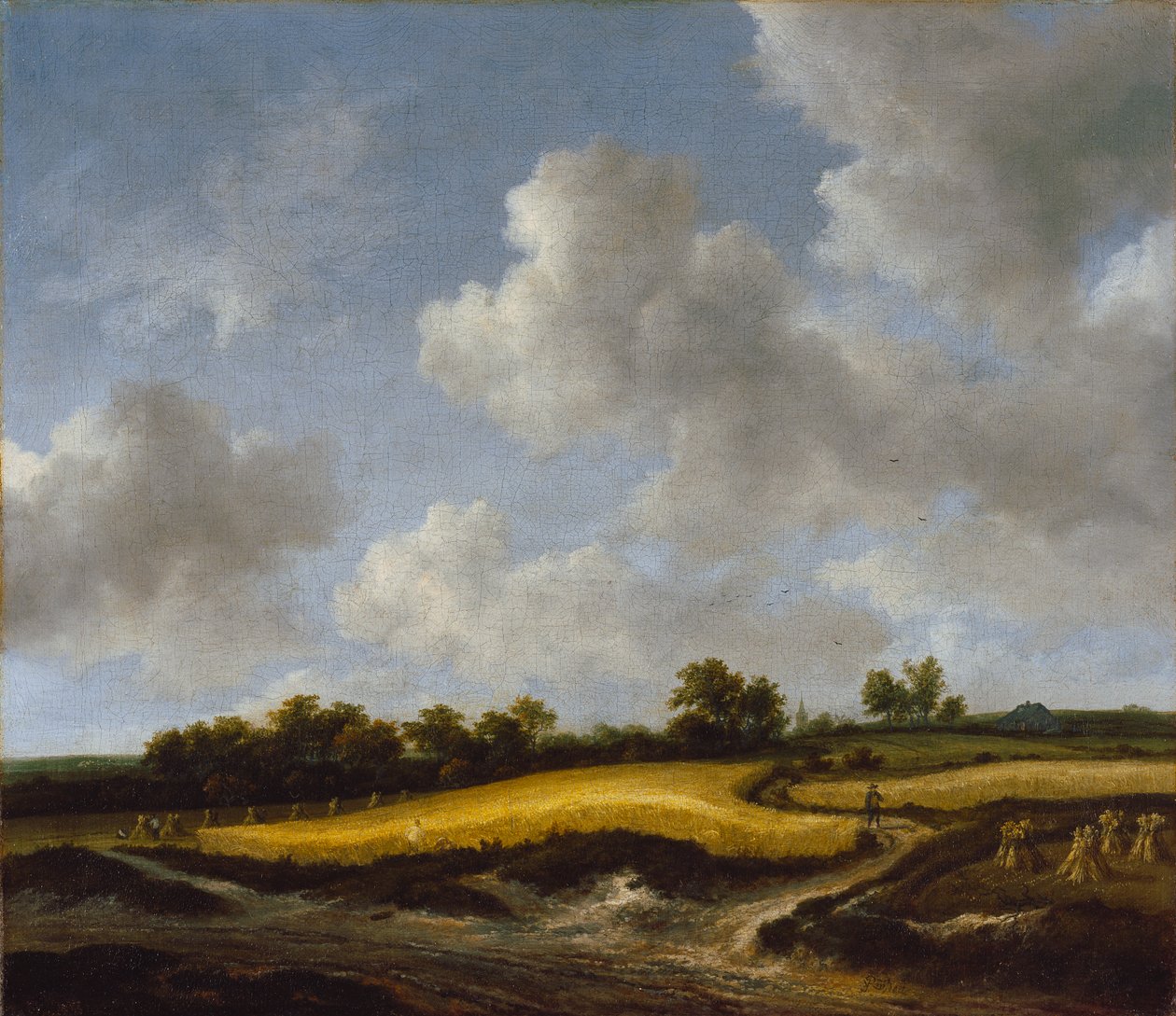 Krajobraz z polem pszenicy, ok. 1660 autorstwa Jacob van Ruisdael