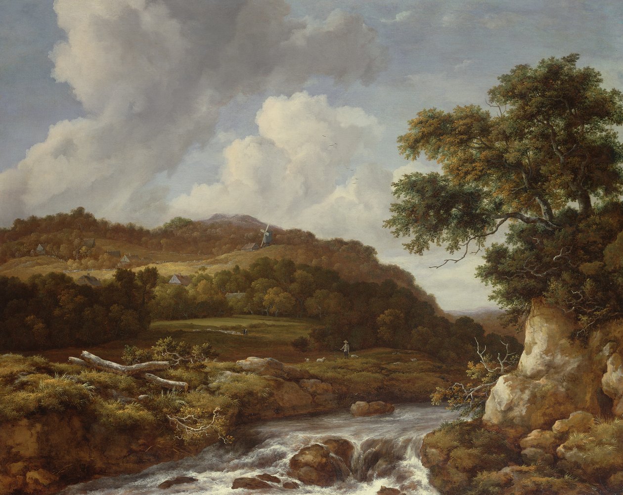 Górzysty krajobraz z potoku autorstwa Jacob van Ruisdael