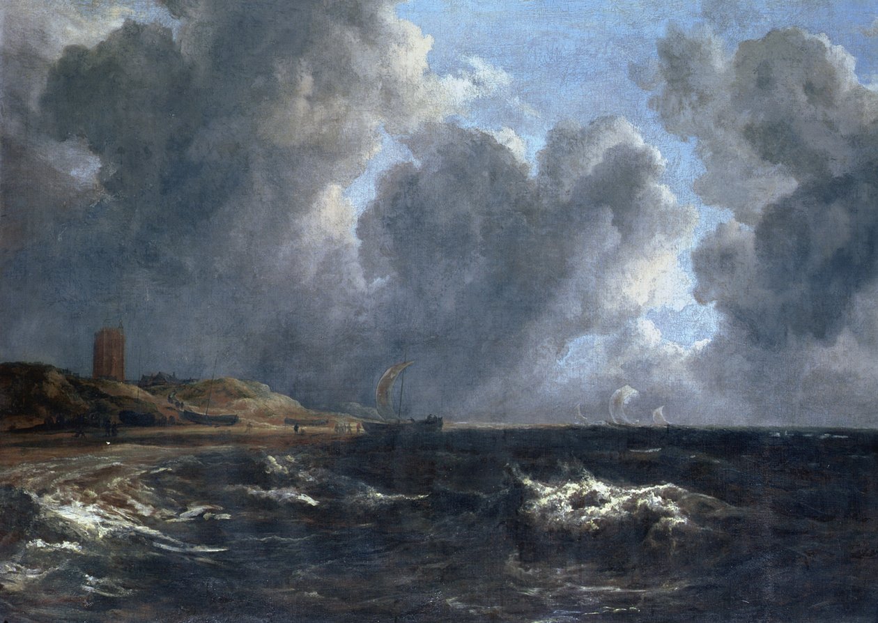 Odbij Egmond-aan-Zee (olej na płótnie) autorstwa Jacob van Ruisdael