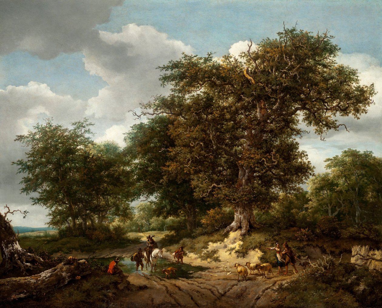 Wielki Dąb, 1652 r. autorstwa Jacob van Ruisdael