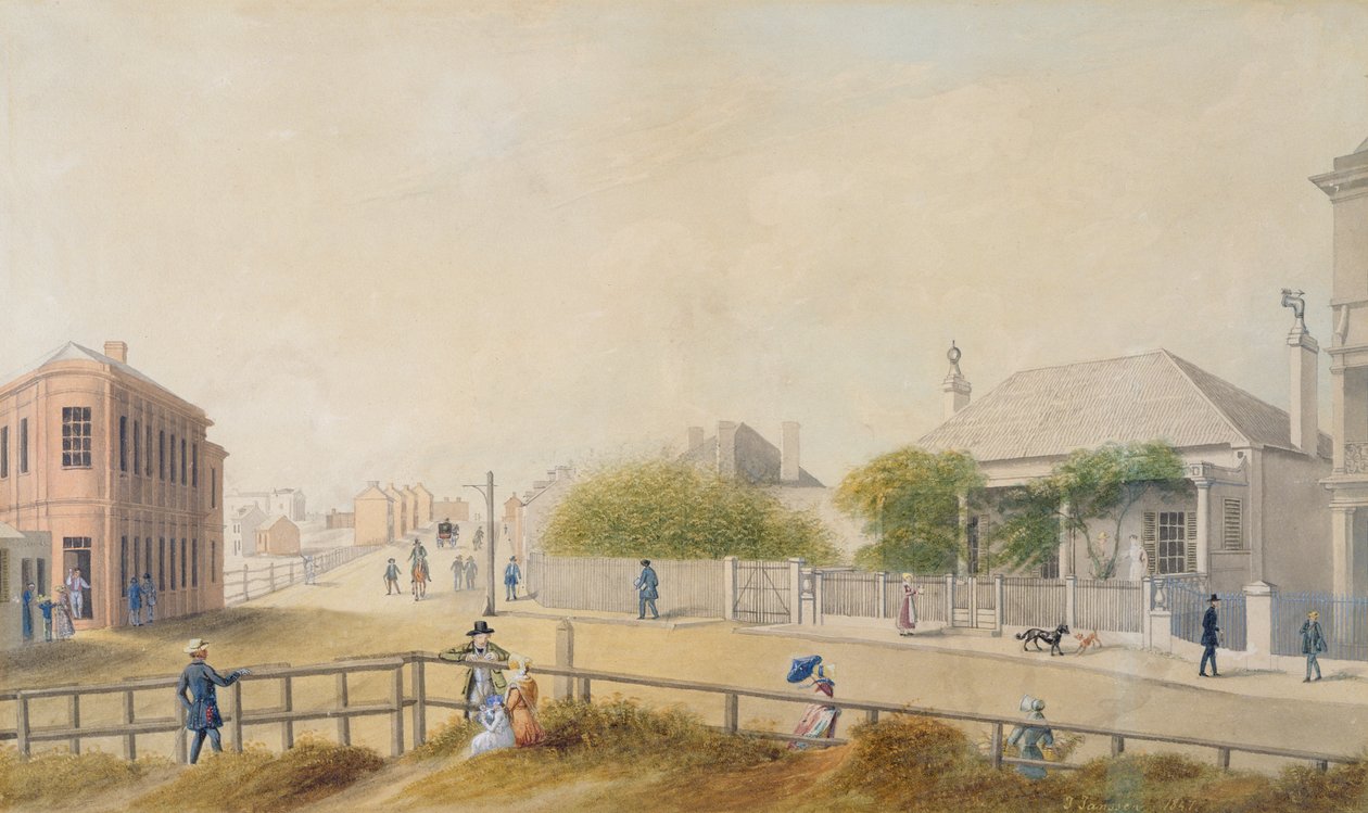 Oxford Street, Sydney, 1847 autorstwa Jacob Janssen