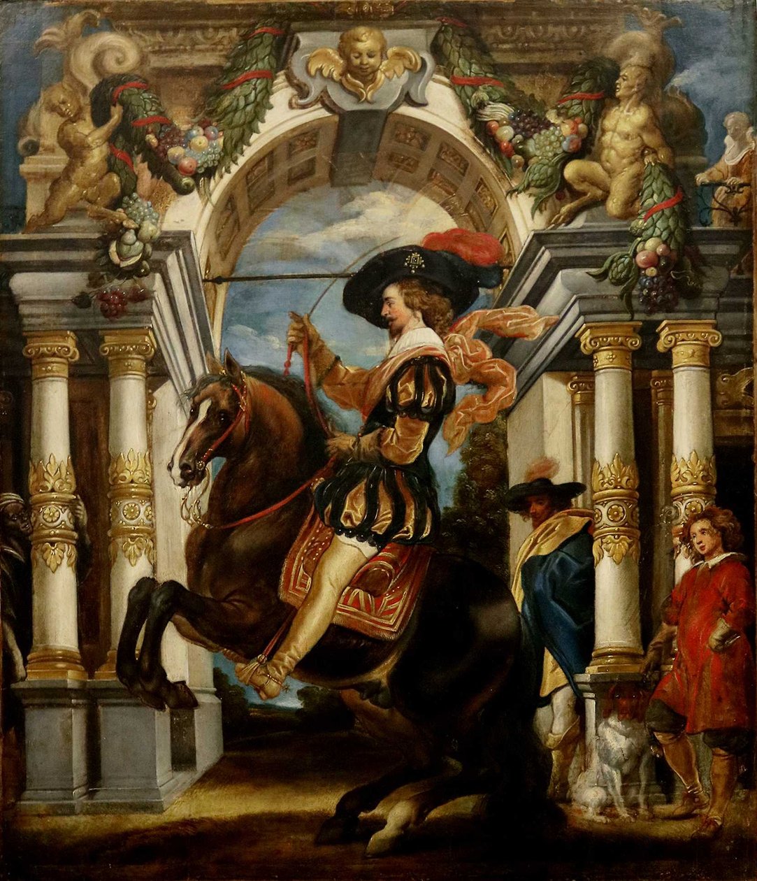 Kawalerzysta wykonujący lewadę autorstwa Jacob Jordaens