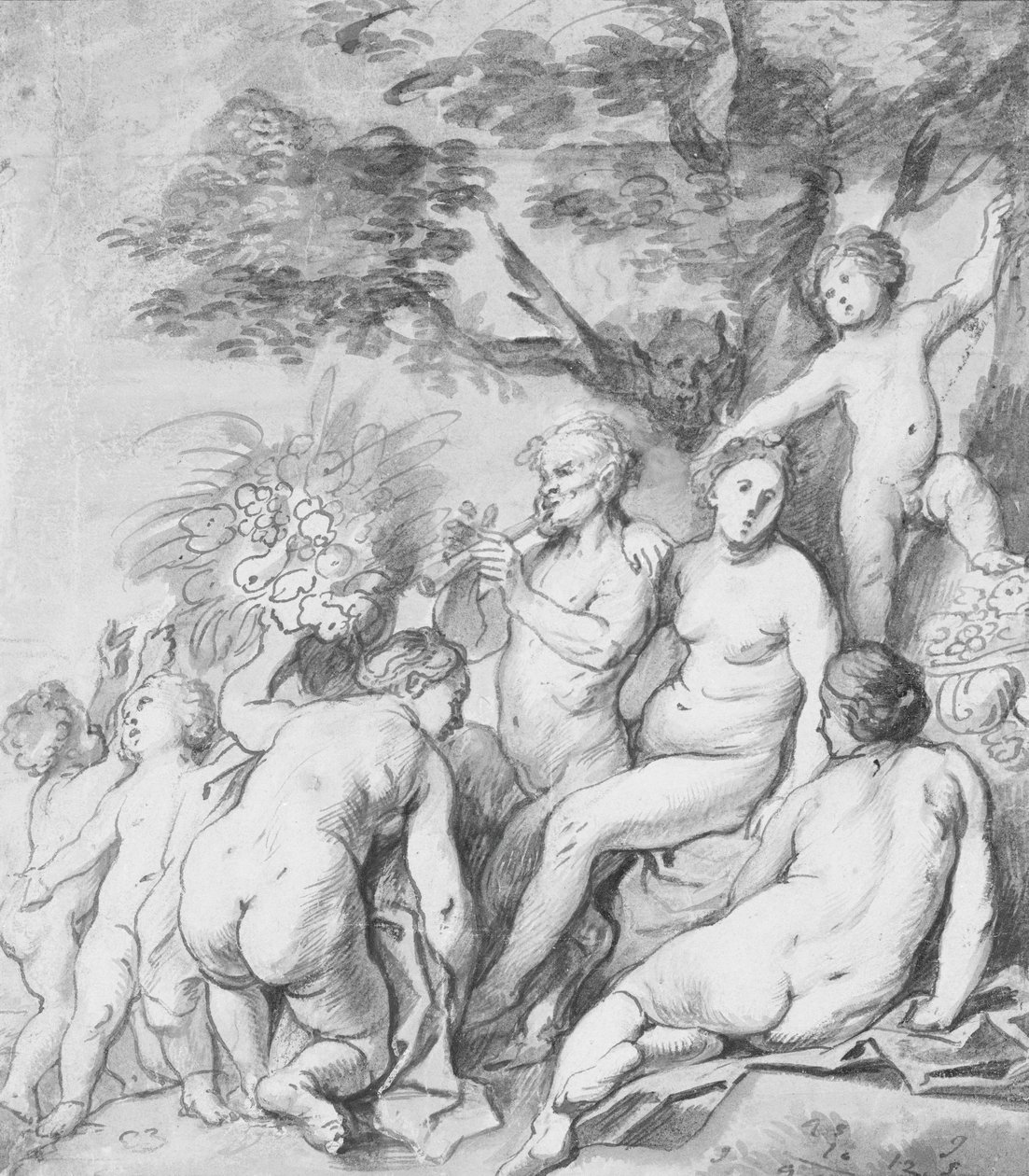 Alegoria Płodności Recto, ca. 1640. autorstwa Jacob Jordaens
