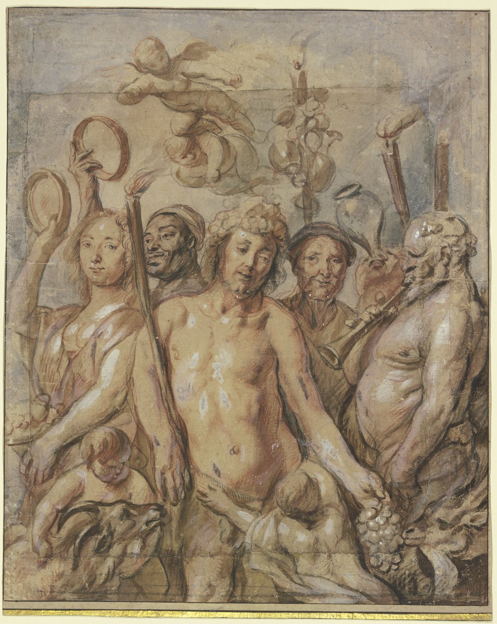 Przeprowadzka bachantek (Triumf Bachusa) autorstwa Jacob Jordaens