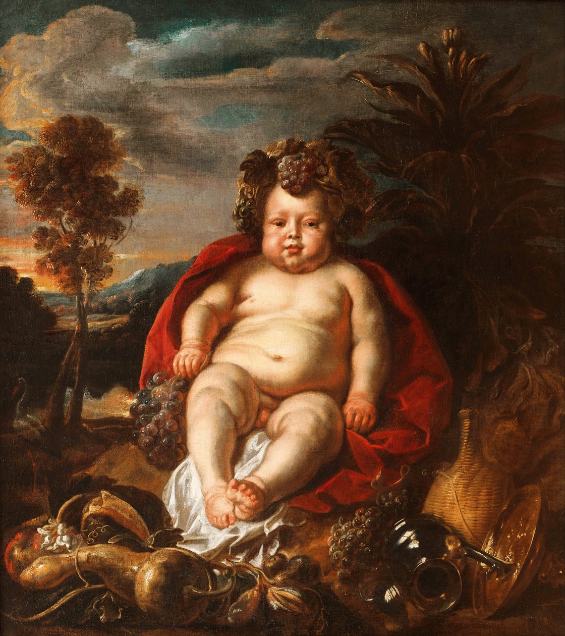 Bachus jako dziecko autorstwa Jacob Jordaens