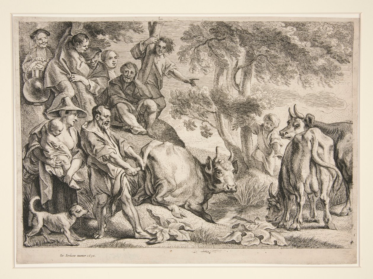 Cacus okrada bydło Herkulesa autorstwa Jacob Jordaens