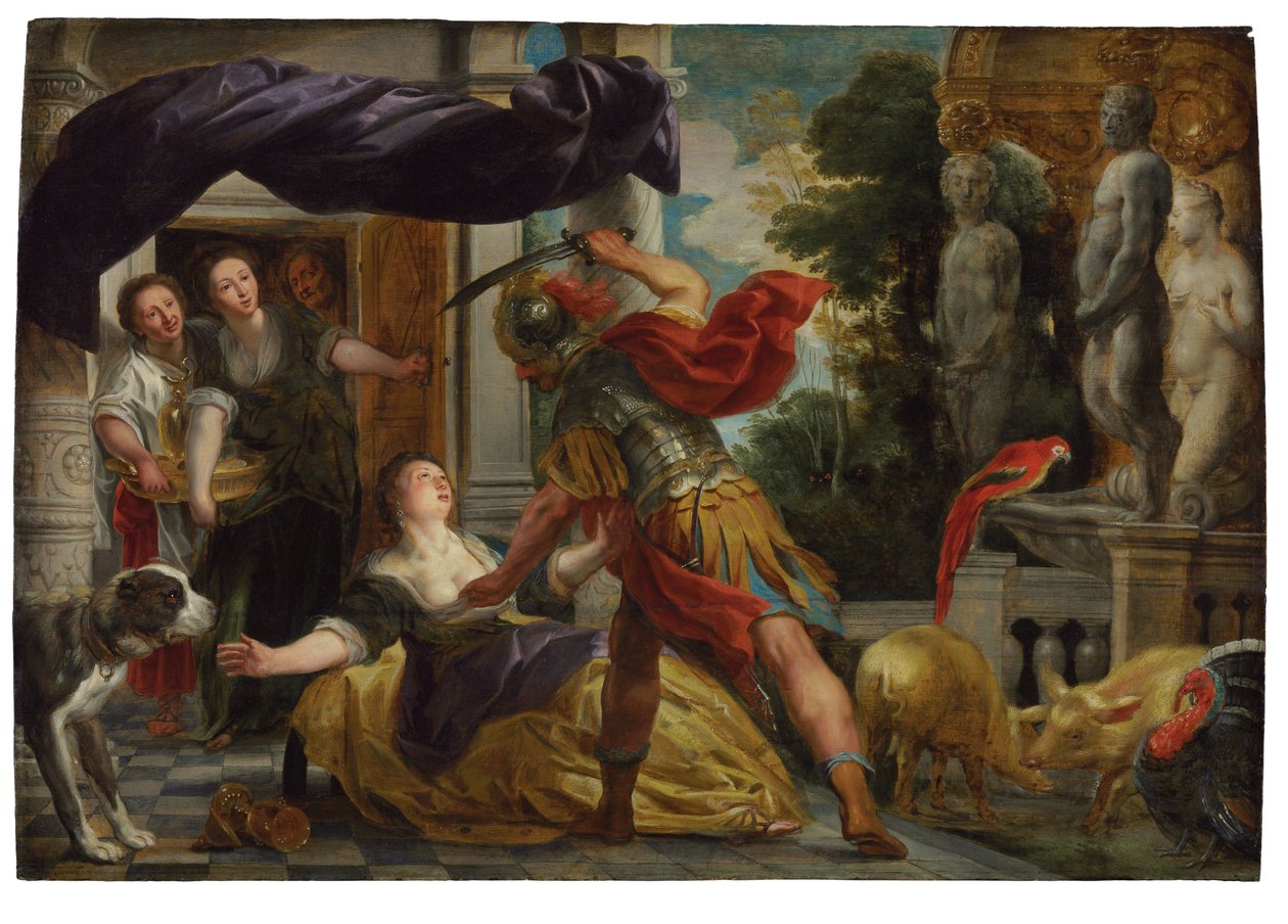 Cyrk i Odyseusz autorstwa Jacob Jordaens