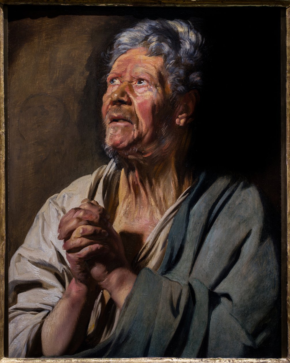 Postać apostoła (św. Piotra), ok. 1620-1621 (olej na płycie) autorstwa Jacob Jordaens