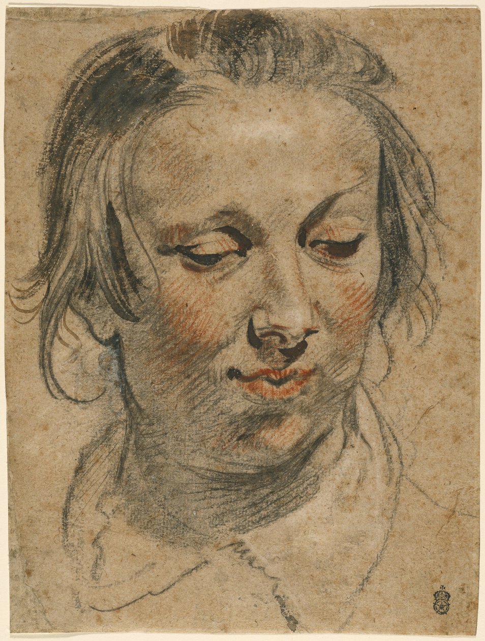 Głowa kobiety autorstwa Jacob Jordaens