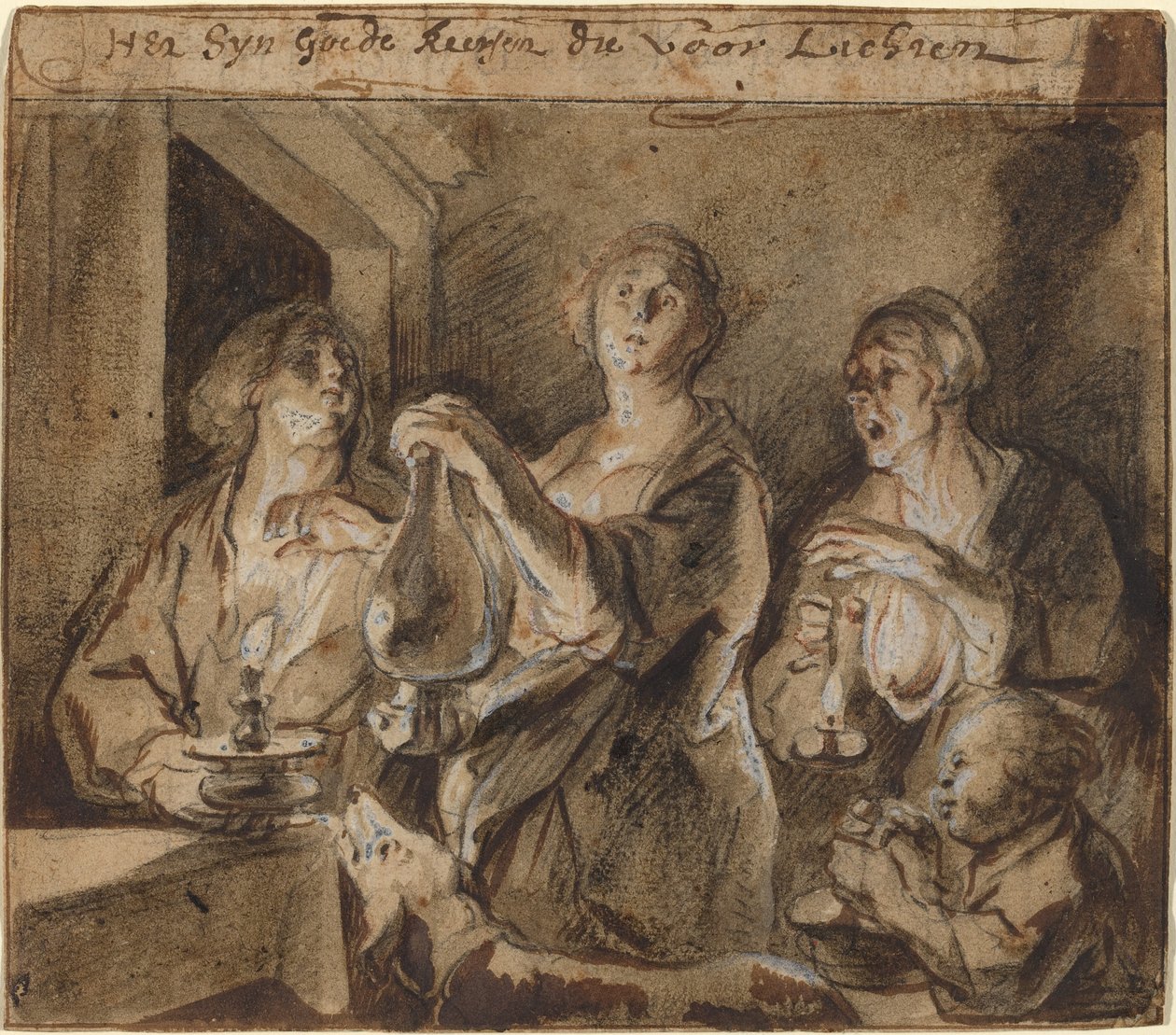 "To dobre świece, które oświetlają drogę" autorstwa Jacob Jordaens