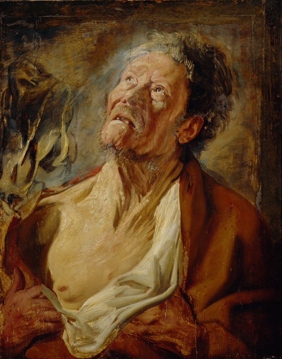 Job, ok. 1620 (olej na desce dębowej) autorstwa Jacob Jordaens