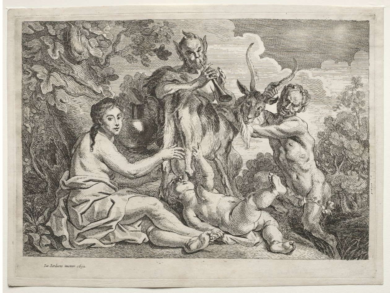 Jowisz karmiony przez kozę Almatea autorstwa Jacob Jordaens