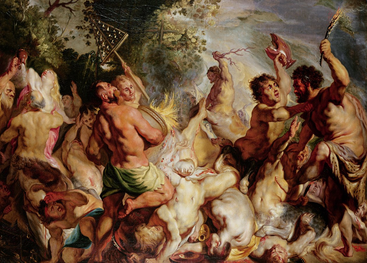 Lapity i Centaury autorstwa Jacob Jordaens