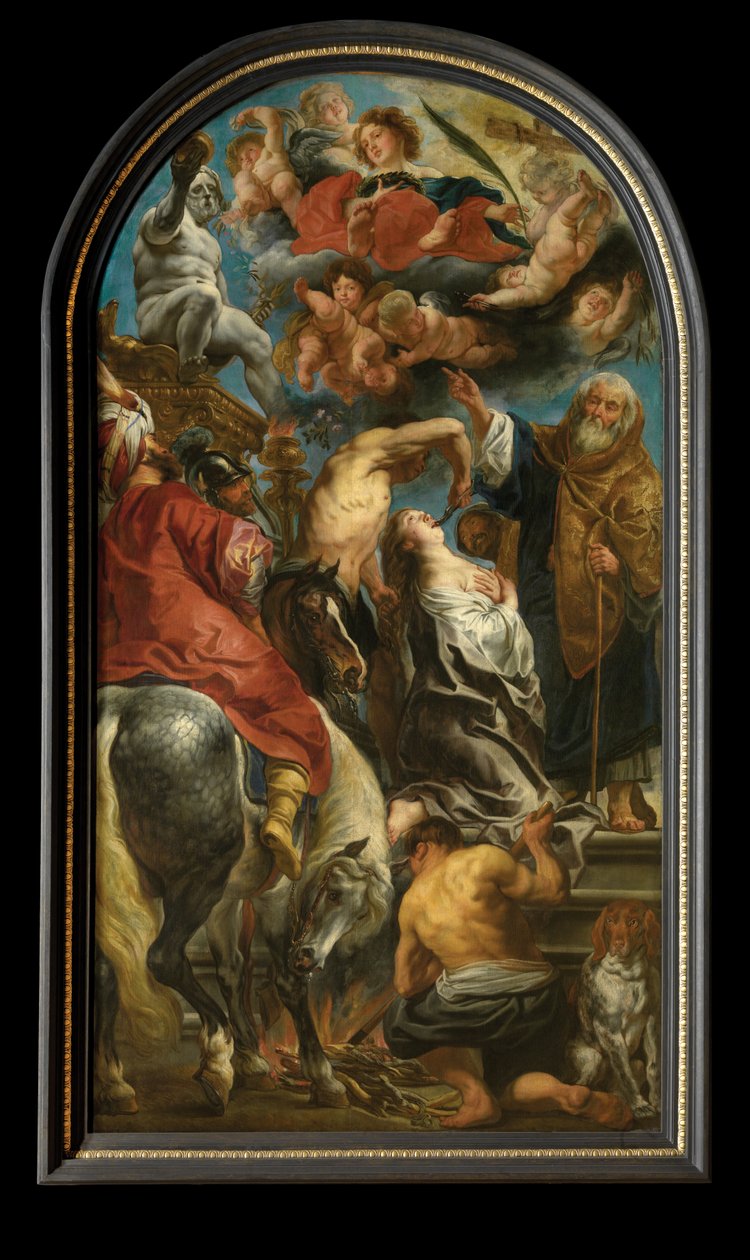 Męczeństwo św Apolonii (olej na płótnie) autorstwa Jacob Jordaens