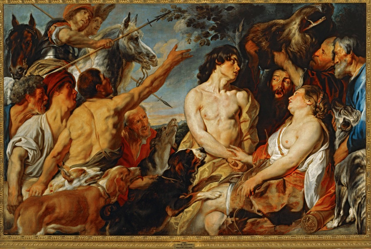 Meleager i Atalanta ... (obraz na płótnie) autorstwa Jacob Jordaens