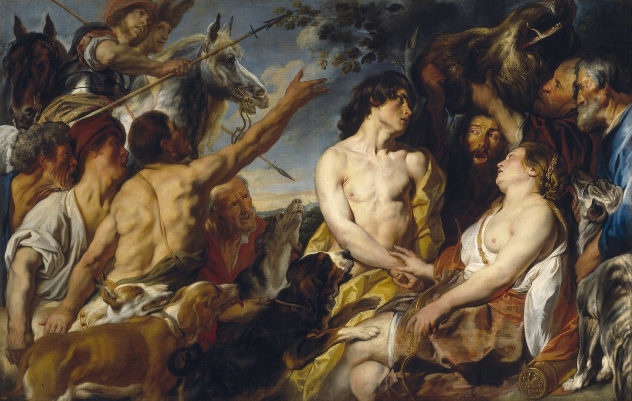 Meleager i Atalanta autorstwa Jacob Jordaens