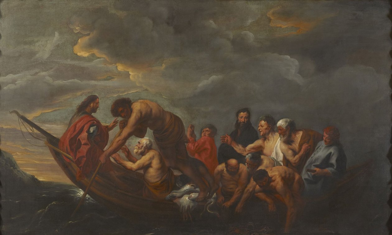 Cudowny połów ryb autorstwa Jacob Jordaens