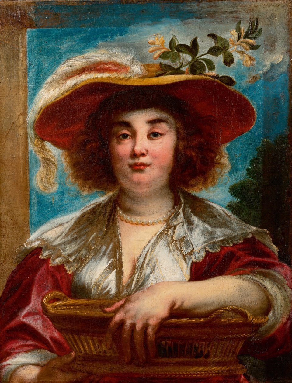 Portret Elisabeth Jordaens, najstarszej córki artysty autorstwa Jacob Jordaens