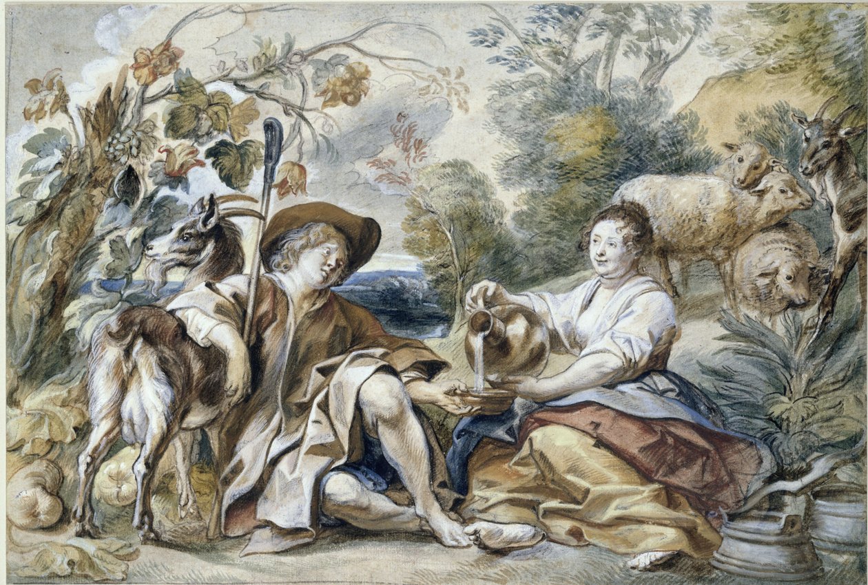 Para pasterzy autorstwa Jacob Jordaens