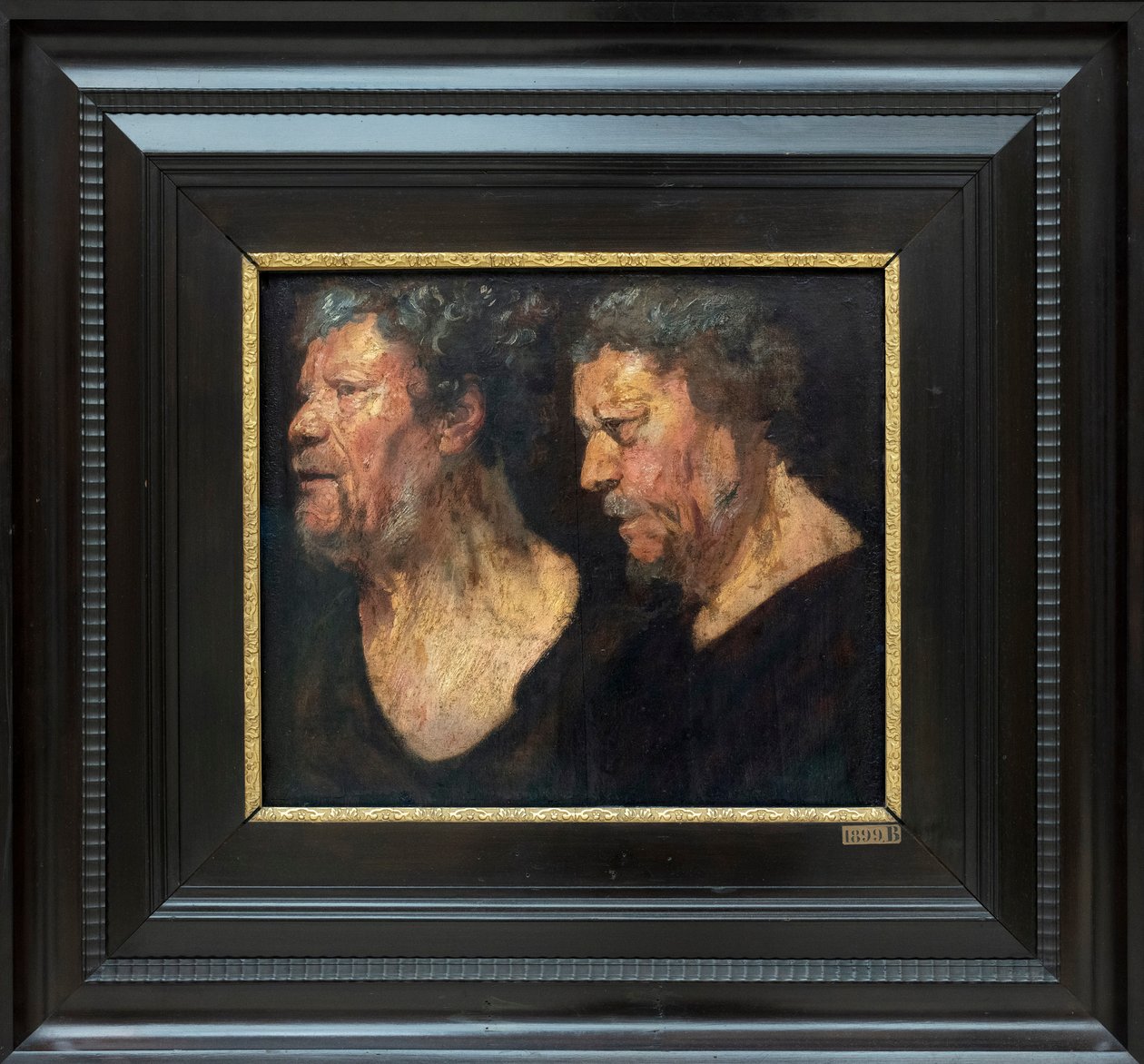 Studia głowy Abrahama Grapheusa, ok. 1620-1621 (olej na papierze, oprawiony w panel) autorstwa Jacob Jordaens