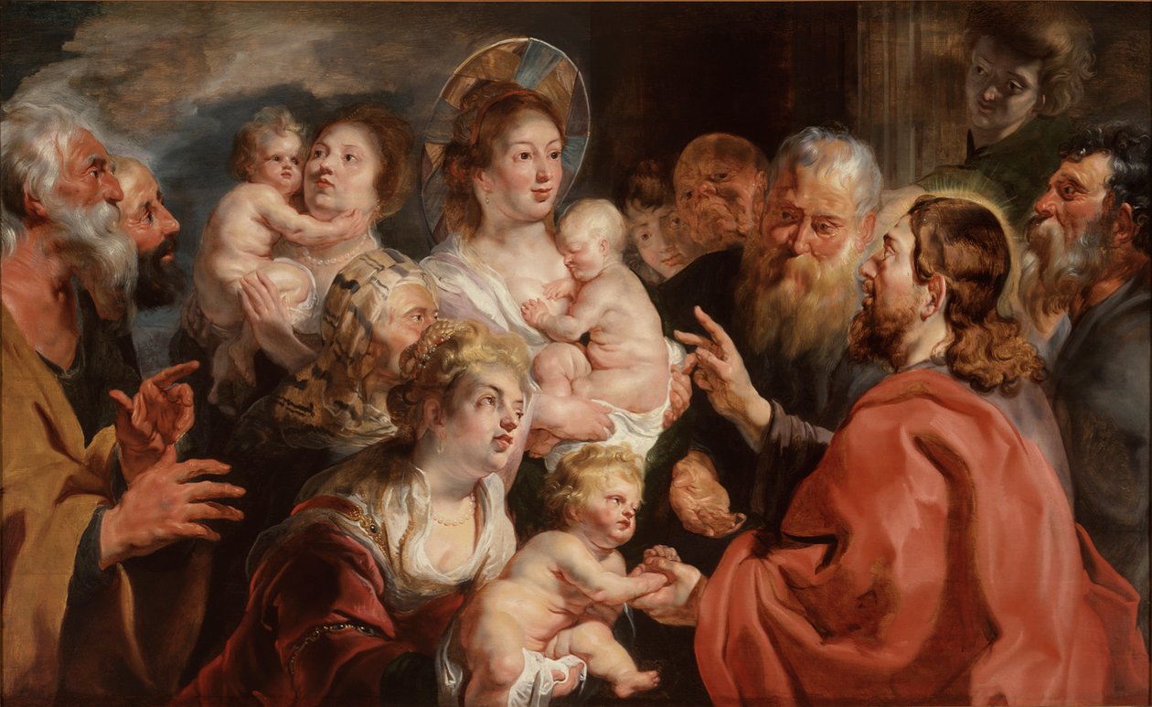 Pozwól małym dzieciom przyjść do mnie autorstwa Jacob Jordaens